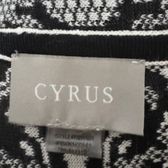 Black and white print draped cardigan - Picture 3 of 4